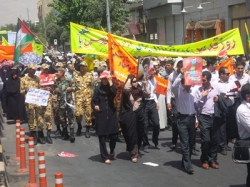 حضور پر شور   راهپیمایی روز قدس در شیراز