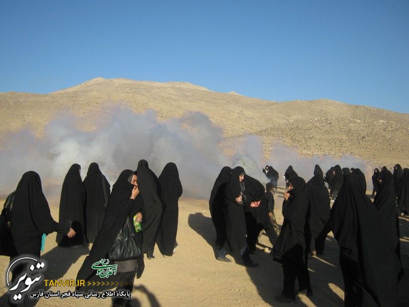 رزمایش گردان های کوثر(س) ویژه خواهران بسیجی شرق شیراز
