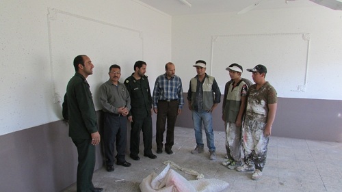 پایان پروژه بهسازی آموزشگاه شهید محمد حسین شفیعی سروستان