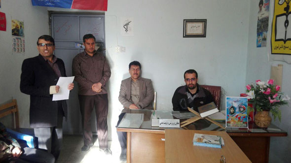 بازرسی سازمان بسیج دانش آموزی استان از حوزه زرقان