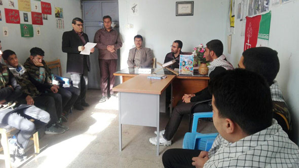 بازرسی سازمان بسیج دانش آموزی استان از حوزه زرقان