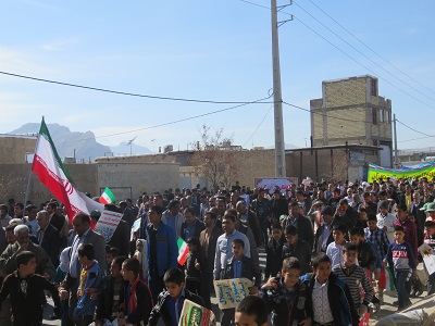 حضور مردم انقلابی شهرستان در راهپیمایی22بهمن 96