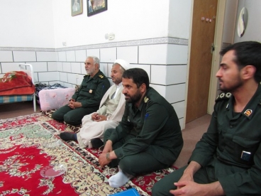 دیدار معاون هماهنگ کننده سپاه فجر از خانواده شهید عبدالرحمان پریشان