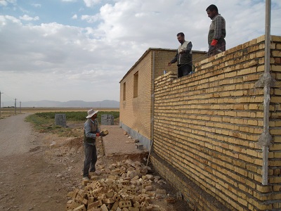 ساخت سردخانه گلزار شهدا روستای خیرآباد و آبشور