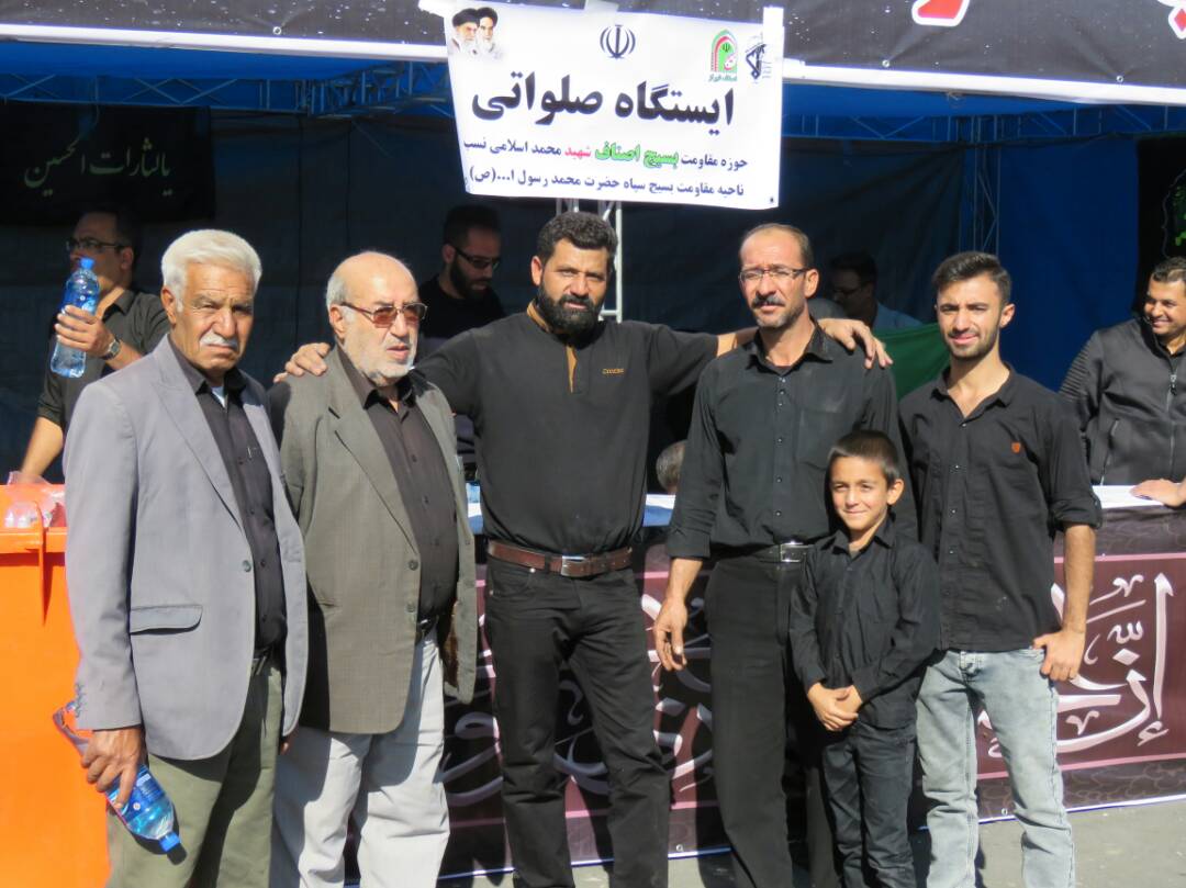 با حضور مردم و کسبه وبازاریان شهید پرور شیراز در روز اربعین حسینی