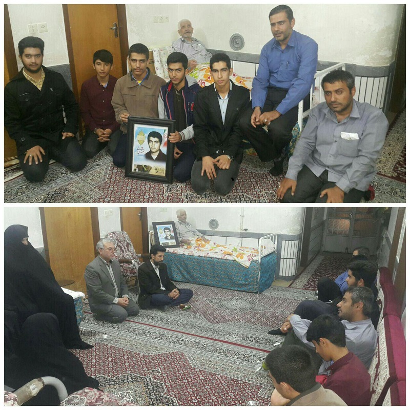 دیدار از خانواده شهید دانش آموز