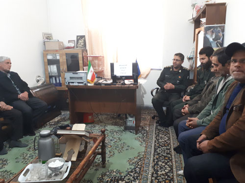 فرمانده سپاه قادرآباد از حوزه بقیه اله(عج) دشت مرغاب بازدید کردند