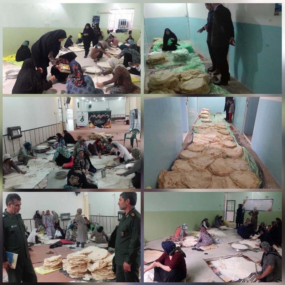 زرين دشتي ها با پخت نان محلي براي ارسال به مناطق سيل زده، سيل محبت را راهي خوزستان و لرستان کردند