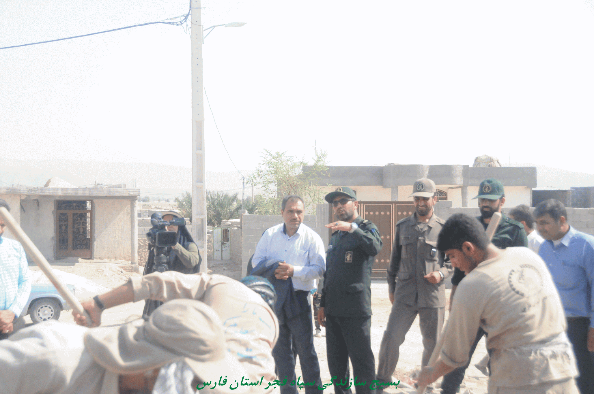 حضور تیم بسیج سازندگی سپاه فجر در اردوی جهادی شهرستان گراش