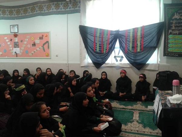برگزاری مراسم اربعین حسینی درمدارس شهید بهنام محمدی حوزه بسیج دانش آموزی 4 محدثه