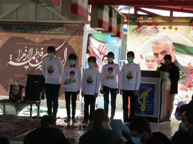 اجرای برنامه های فرهنگی مذهبی در شهرستان قیروکارزین در اولین سالگرد شهادت شهید سلیمانی.