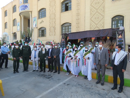مراسم استقبال از پیکرمطهرشهید هشت سال دفاع مقدس در آموزش و پرروش ناحیه 4شیراز