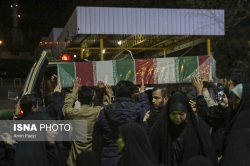 تشییع شهید گمنام در مسجد دانشگاه شیراز